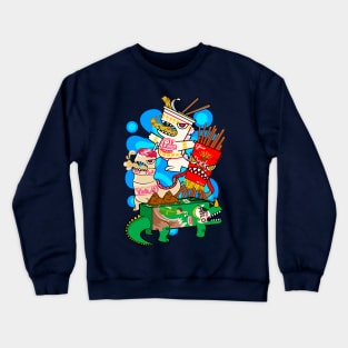 JUNK FOOD MONSTERS ZILLAA Crewneck Sweatshirt